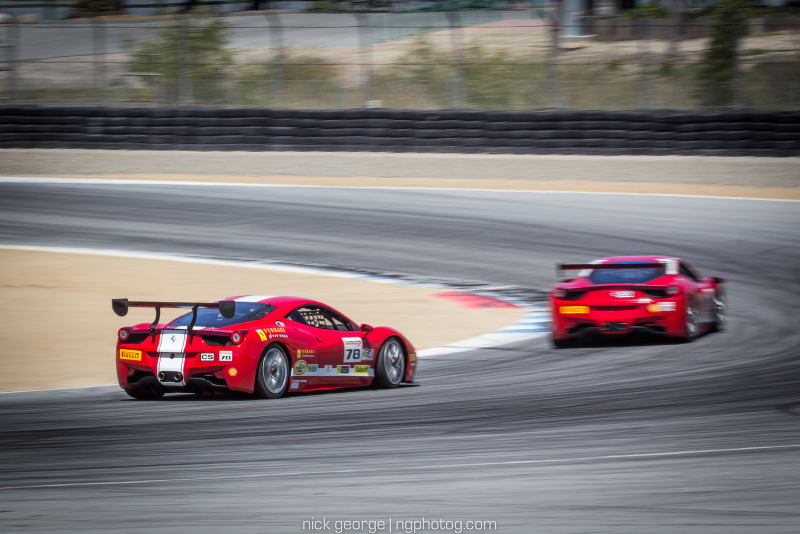 Illustration for article titled Ferrari Challenge at Laguna Seca